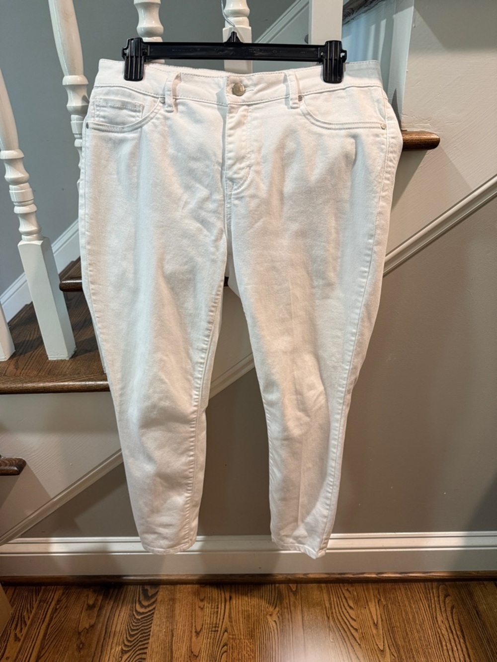 d.jeans Slim White Women's Stretch Jeans - Modern Slim Fit